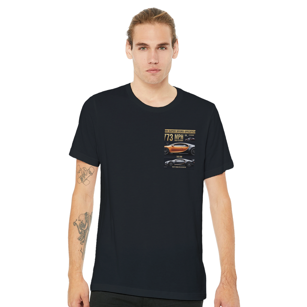 Bugatti Chiron Super Sport 300 Record T-Shirt — detail view | Wild Thread Co