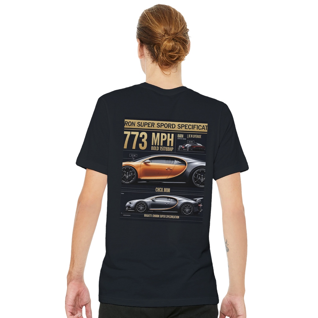 Bugatti Chiron Super Sport 300 Record T-Shirt — detail view | Wild Thread Co
