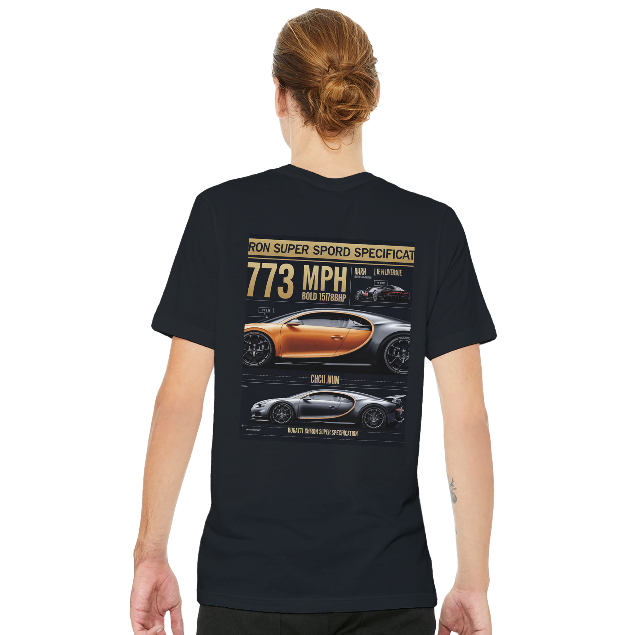 Bugatti Chiron Super Sport 300 Record T-Shirt — detail view | Wild Thread Co