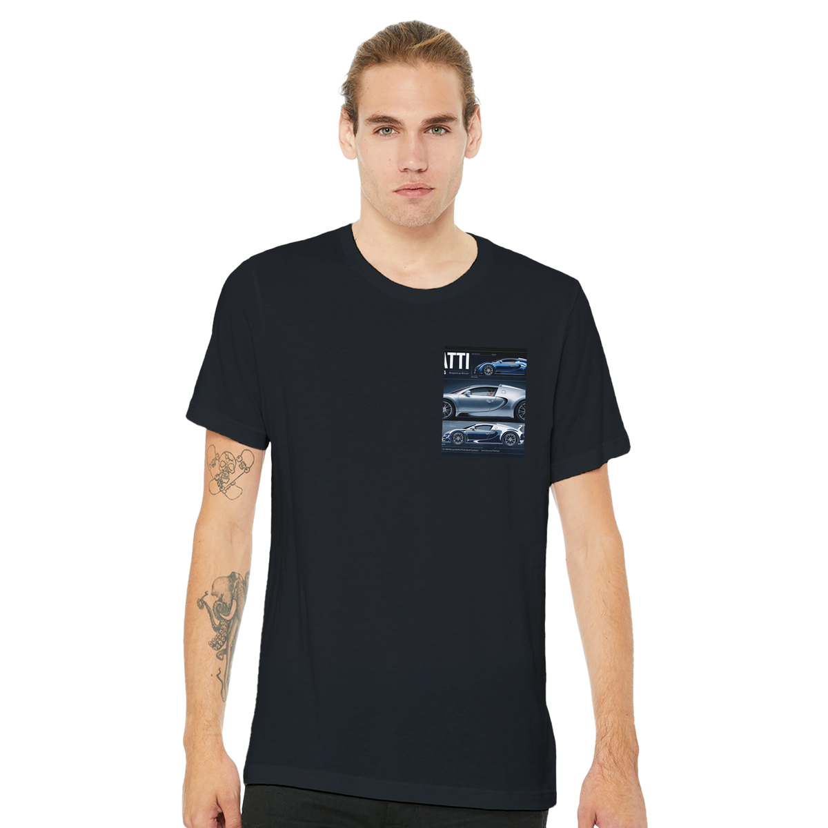 Bugatti Veyron 1001bhp Engineering Spec | T-Shirt | Garage Workshop Wall Art - Wild Thread Co