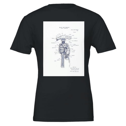 Builder Patent Hand Hammer T-Shirt | Tradesman Gift UK - Wild Thread Co