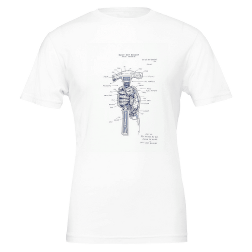 Builder Patent Hand Hammer T-Shirt | Tradesman Gift UK - Wild Thread Co