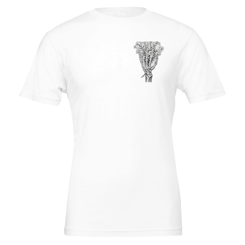 Dark Academia Skeleton Anatomy T-Shirt — detail view | Wild Thread Co