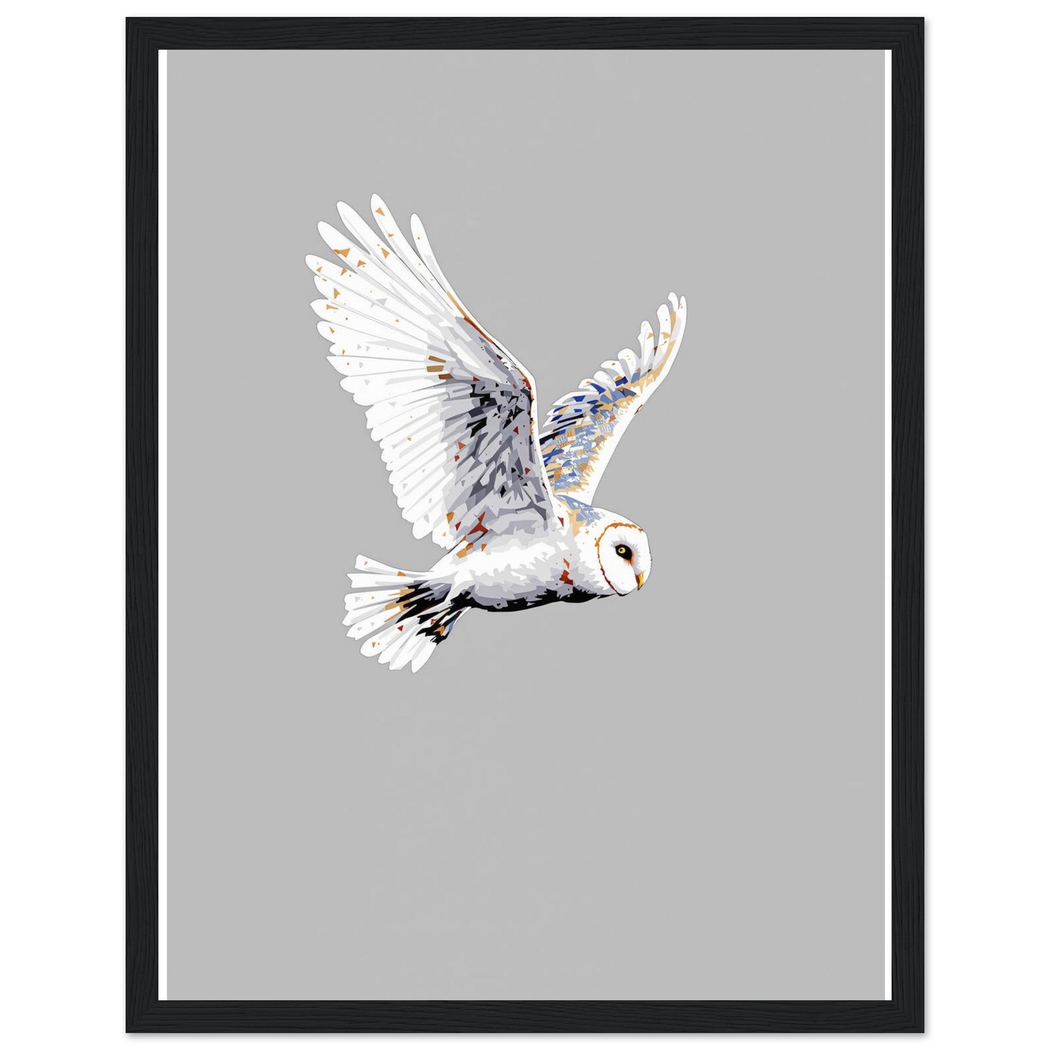 Barn Owl Flight Framed Print Wall Art Ready to Hang UK — Framed Art Print | Wild Thread Co UK