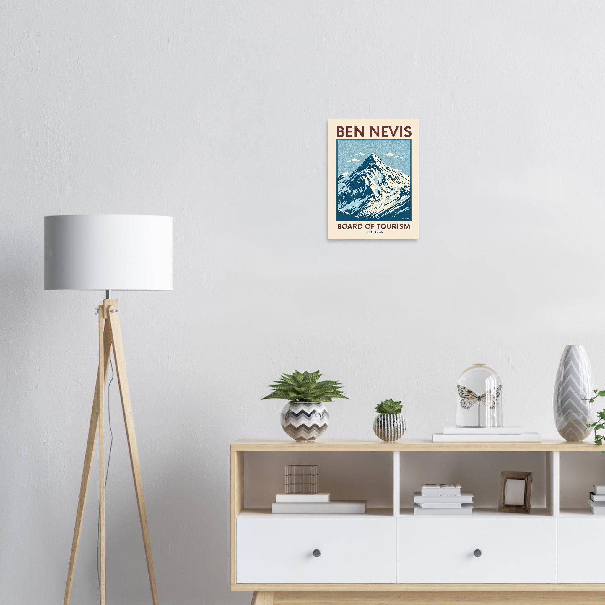 Ben Nevis Vintage Travel Poster — Art Print | Wild Thread Co UK