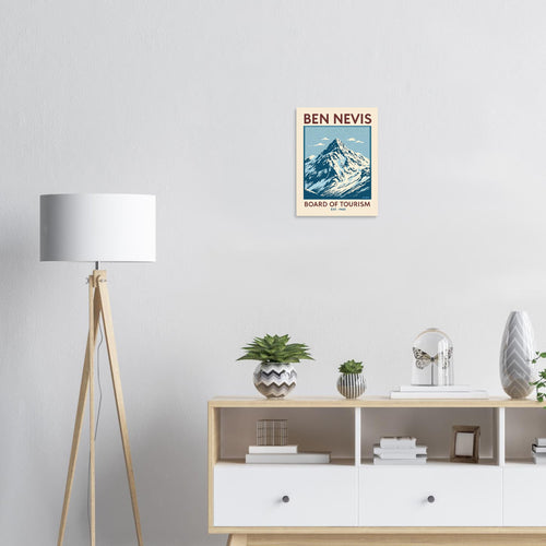 Ben Nevis Vintage Travel Poster — Art Print | Wild Thread Co UK