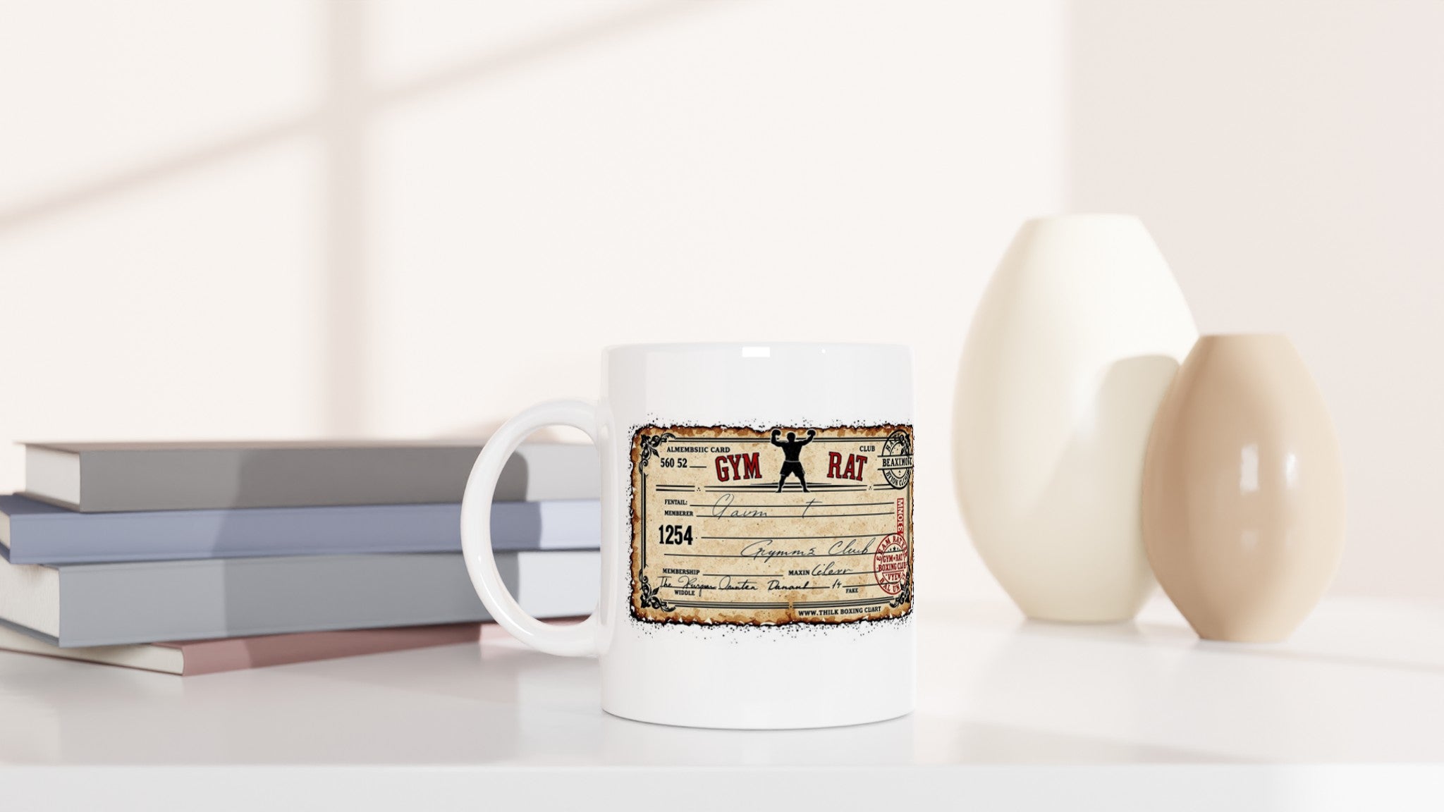 Video Shop Membership Card Mug — detail view | Wild Thread Co