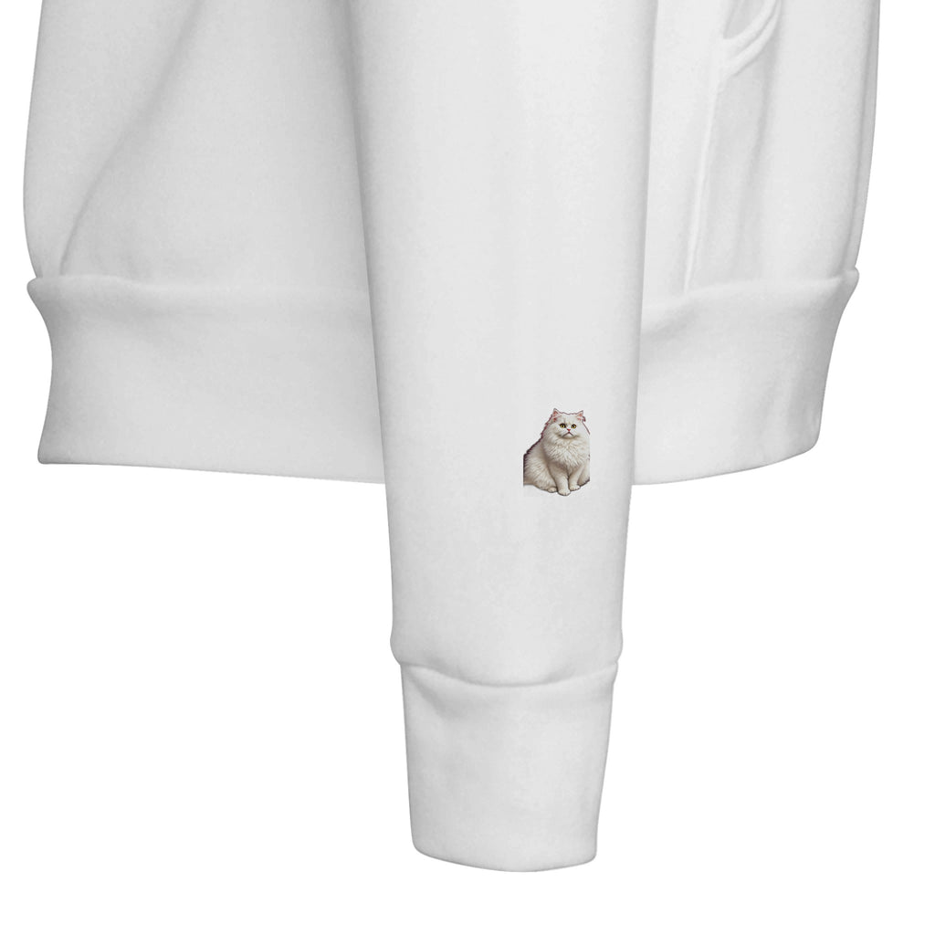 Persian Cat Luxury Hoodie — detail view | Wild Thread Co
