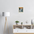 Salmon Run Vintage Travel Poster — Art Print | Wild Thread Co UK