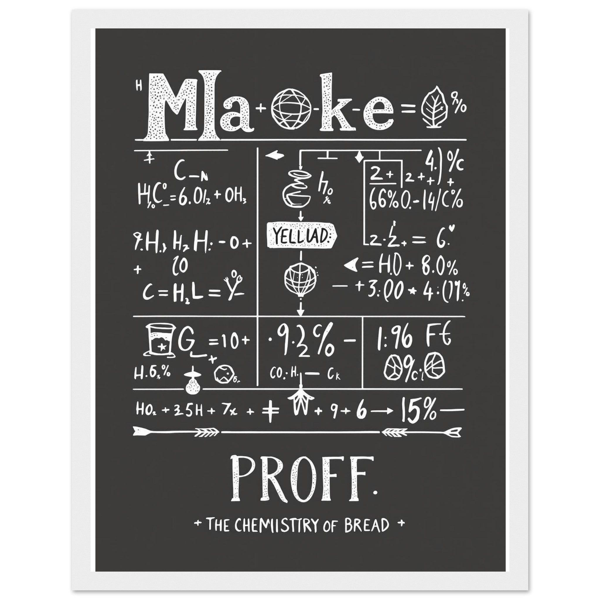 Baker Framed Print Wall Art Ready to Hang UK Framed Art Print — detail view | Wild Thread Co