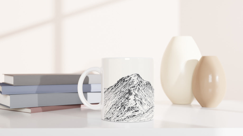 Wainwright Fell Guide Mug — detail view | Wild Thread Co