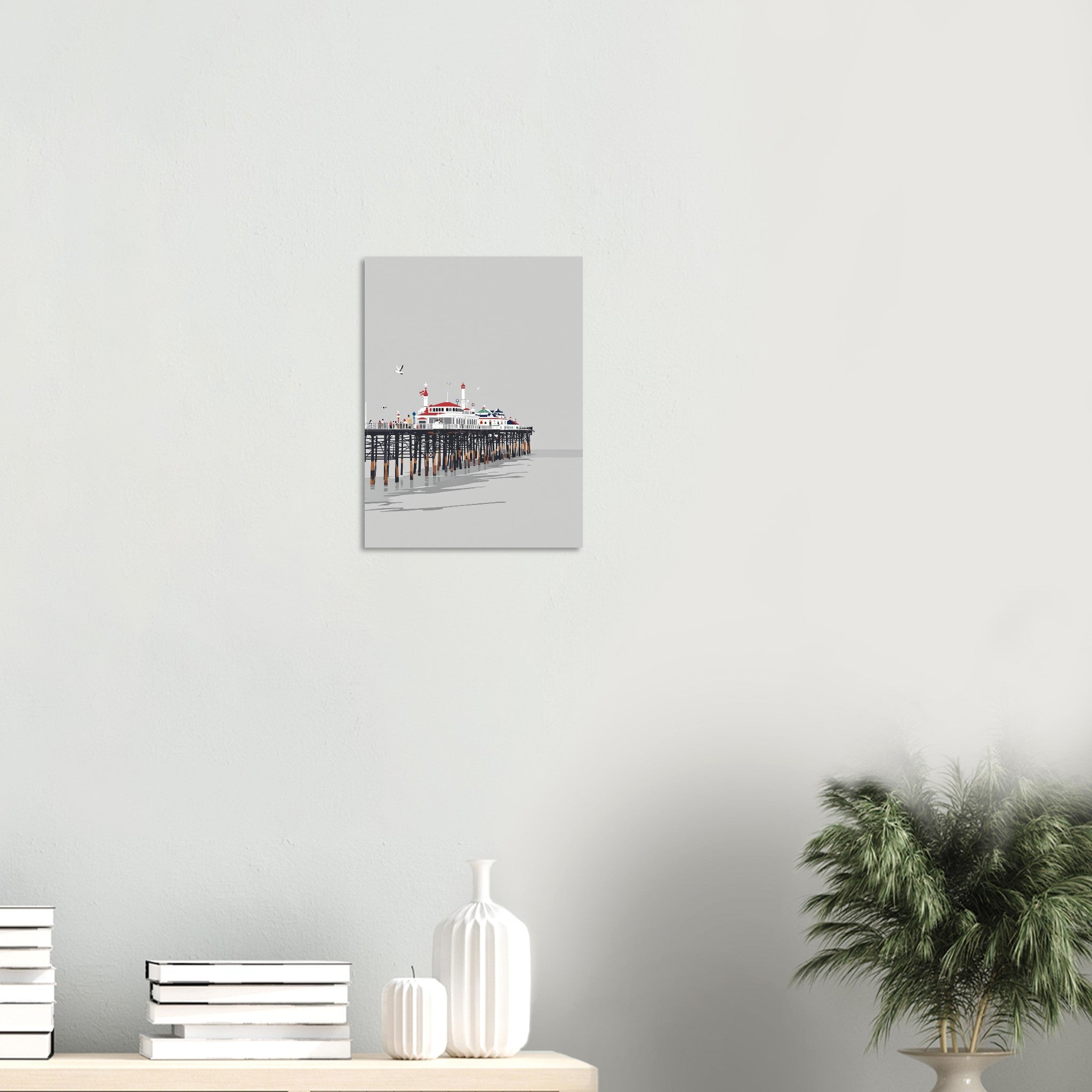 Victorian Seaside Pier Art Print Art Print — detail view | Wild Thread Co