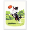Border Collie Action Framed Print Wall Art Ready to Hang UK — Framed Art Print | Wild Thread Co