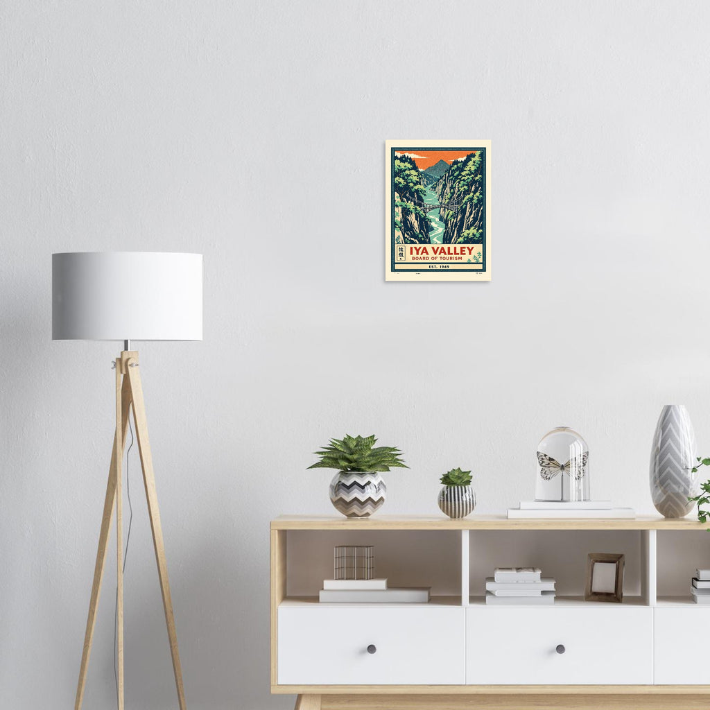Iya Valley Vintage Travel Poster — Art Print | Wild Thread Co UK