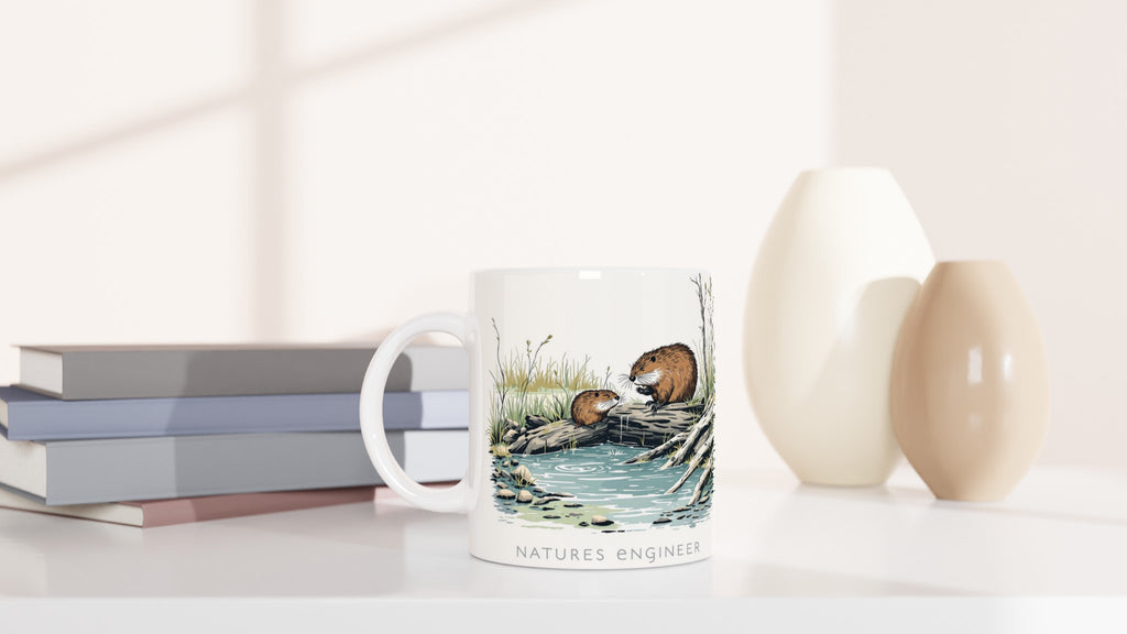 Beaver Rewilding Dam Builder Mug Coffee Tea Ceramic 11oz — Mug | Wild Thread Co