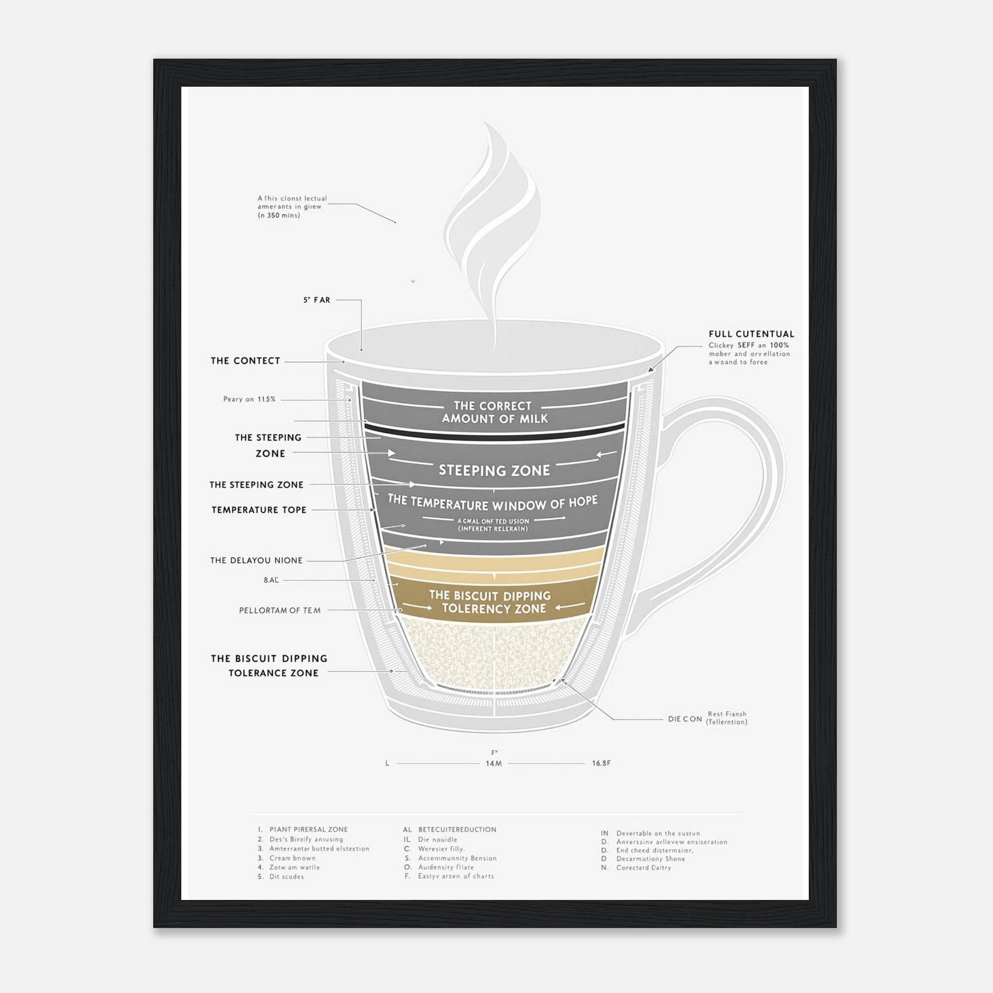Tea Ceremony Framed Print Wall Art Ready to Hang UK Framed Art Print — detail view | Wild Thread Co