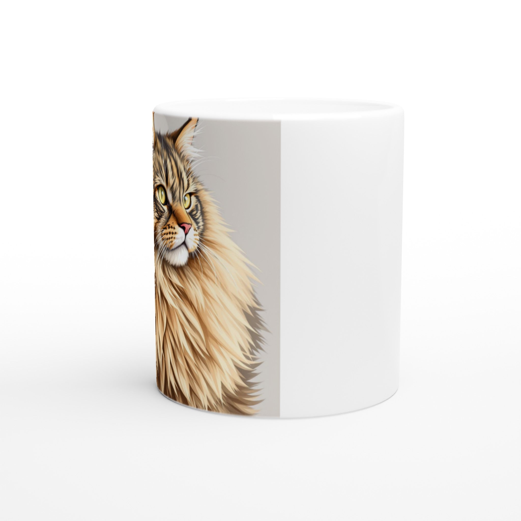 Maine Coon Majestic Mug — detail view | Wild Thread Co