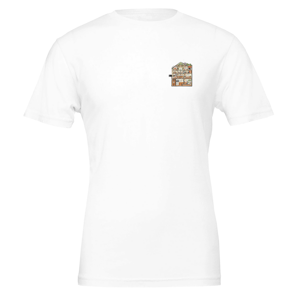 Pub Anatomy Diagram T-Shirt — detail view | Wild Thread Co