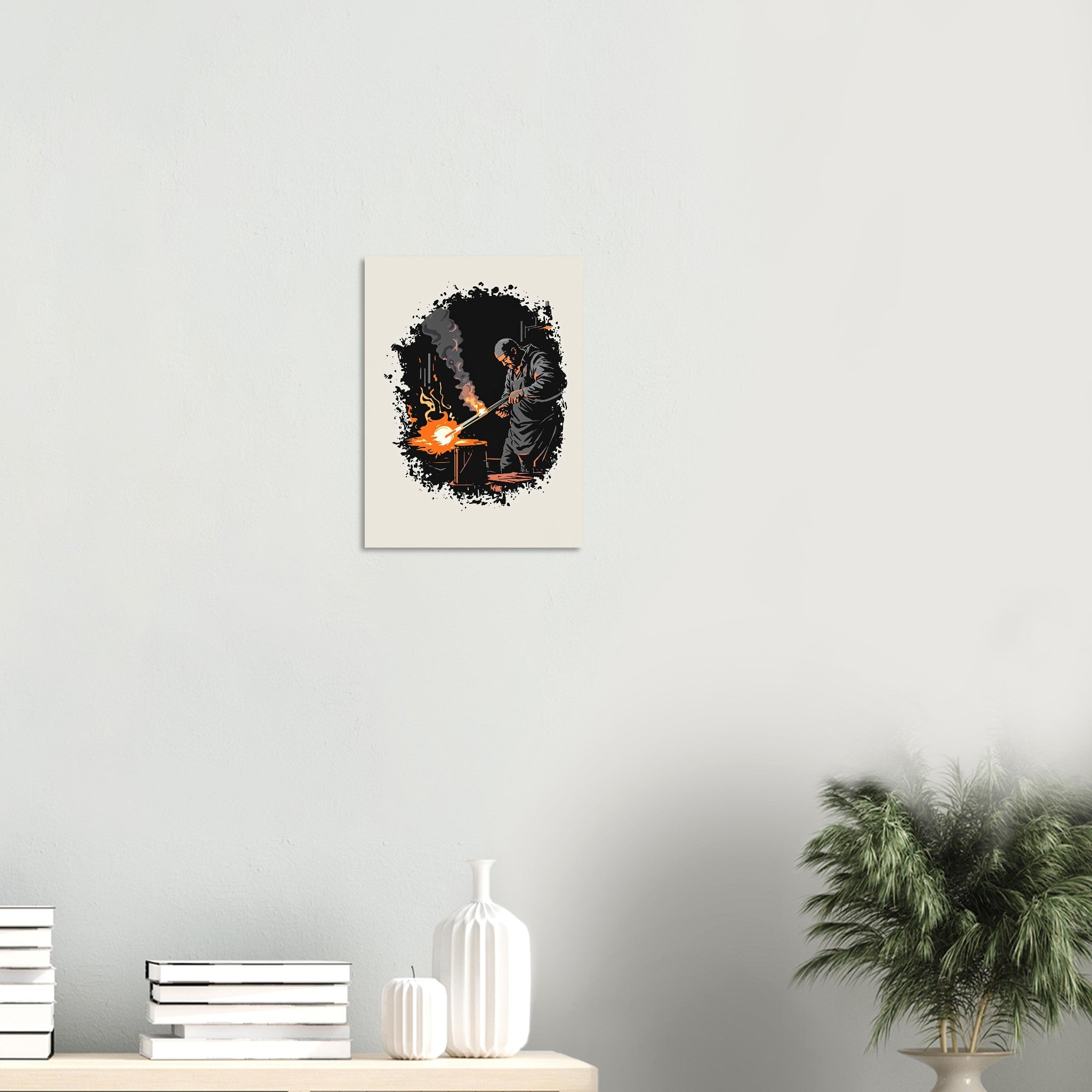 Glass Blower Art A1 Art Print Poster Wall Art UK — Art Print | Wild Thread Co
