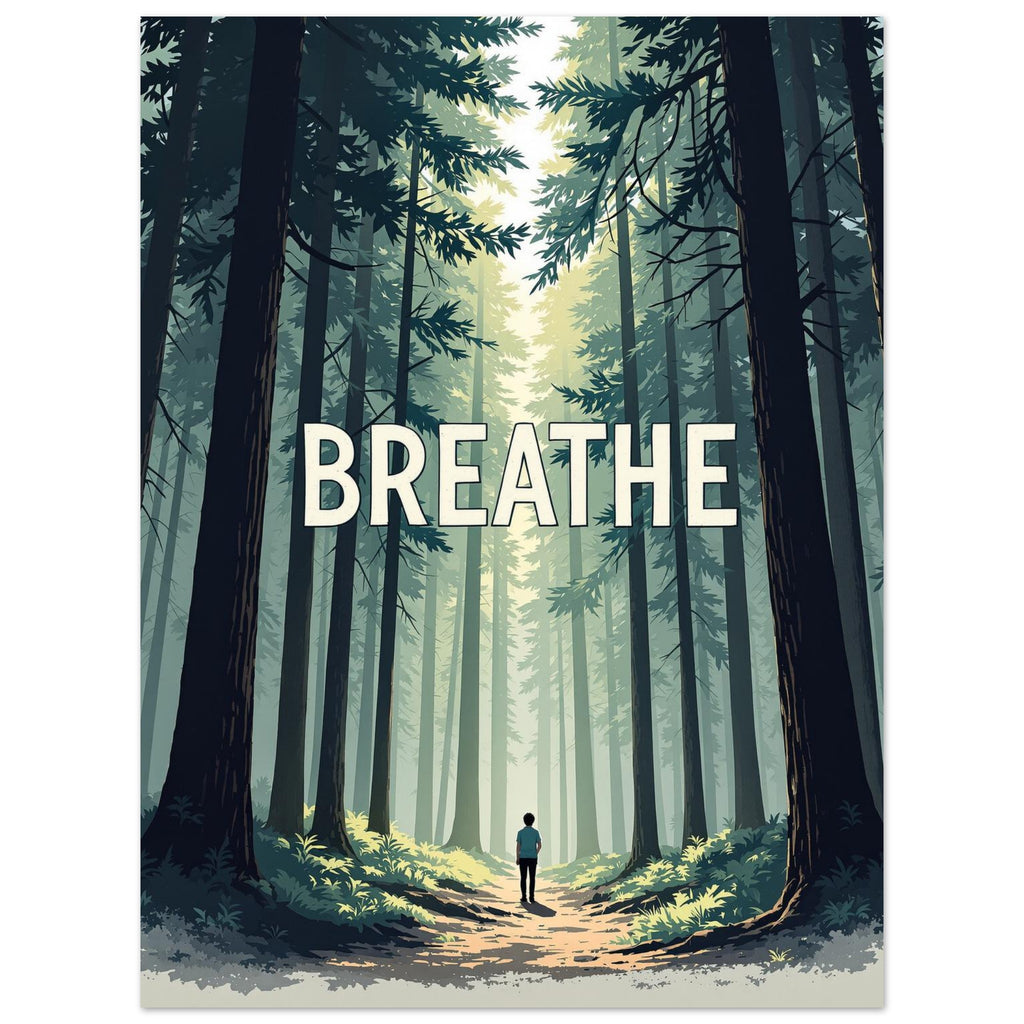 Forest Bathing A1 Art Print Art Print — detail view | Wild Thread Co