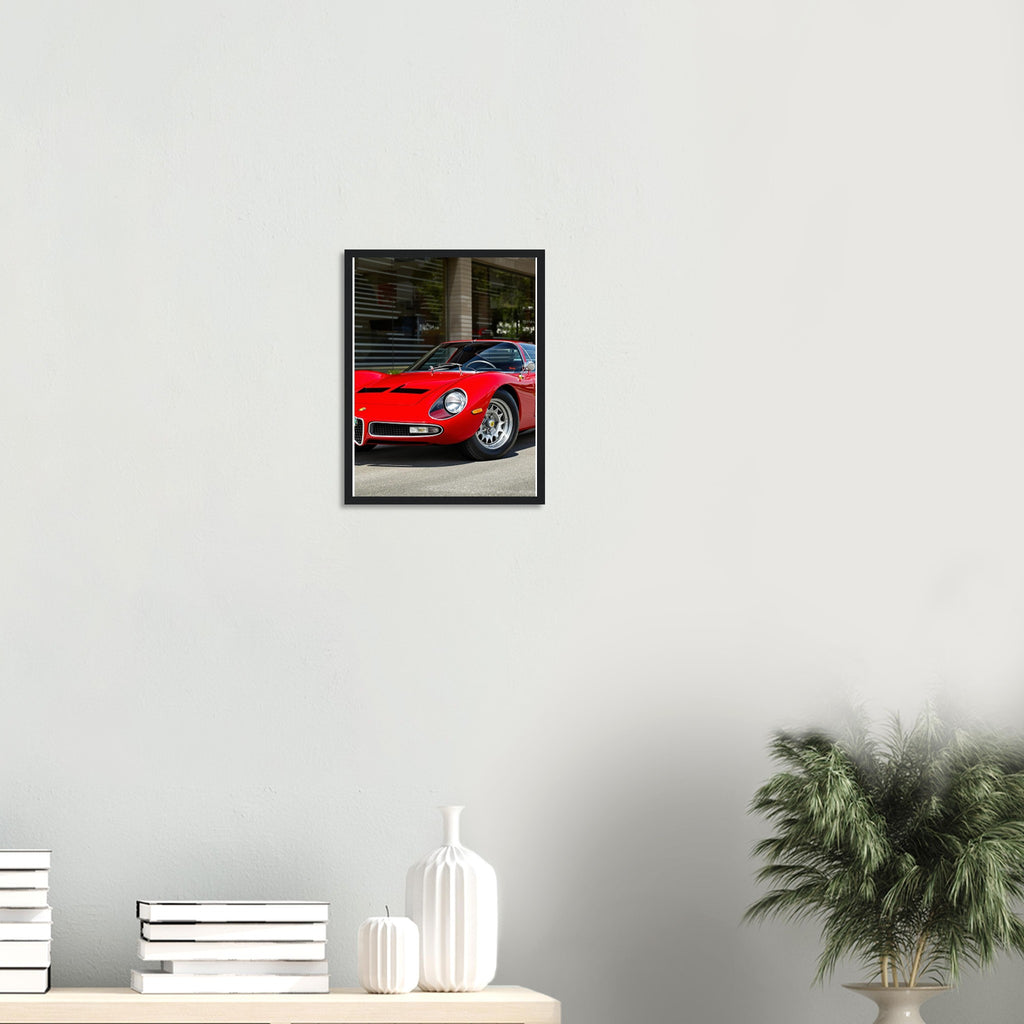 Alfa Romeo Tipo 33 Framed Art Print — detail view | Wild Thread Co