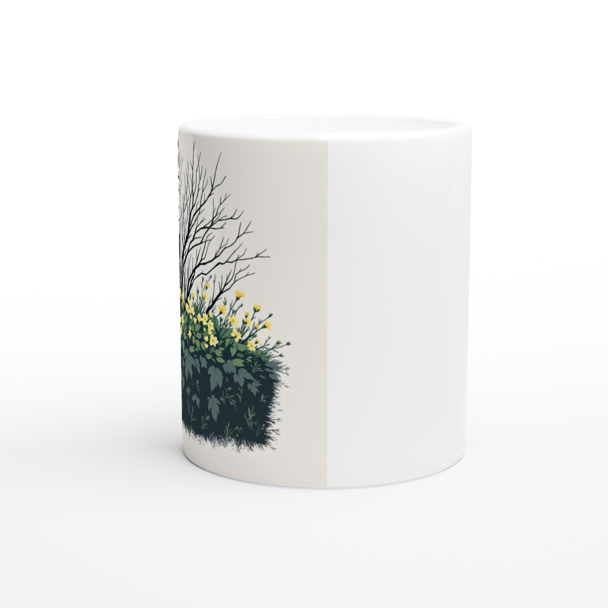 Primrose Spring First Hedge Bank Mug — detail view | Wild Thread Co