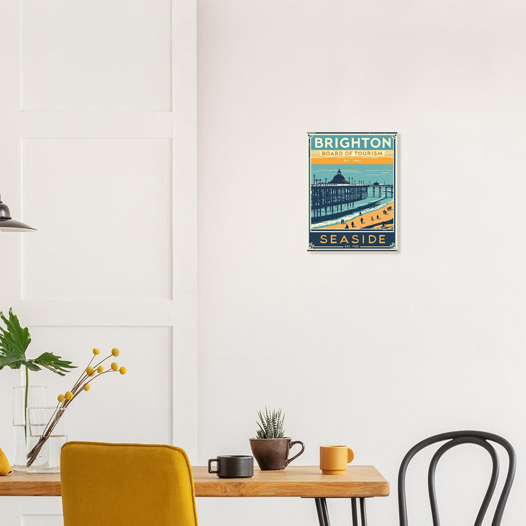 Brighton Vintage Travel Poster — Art Print | Wild Thread Co