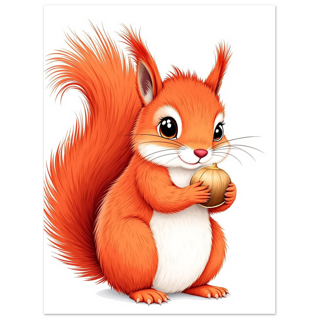 red squirrel Art Print Art Print — detail view | Wild Thread Co