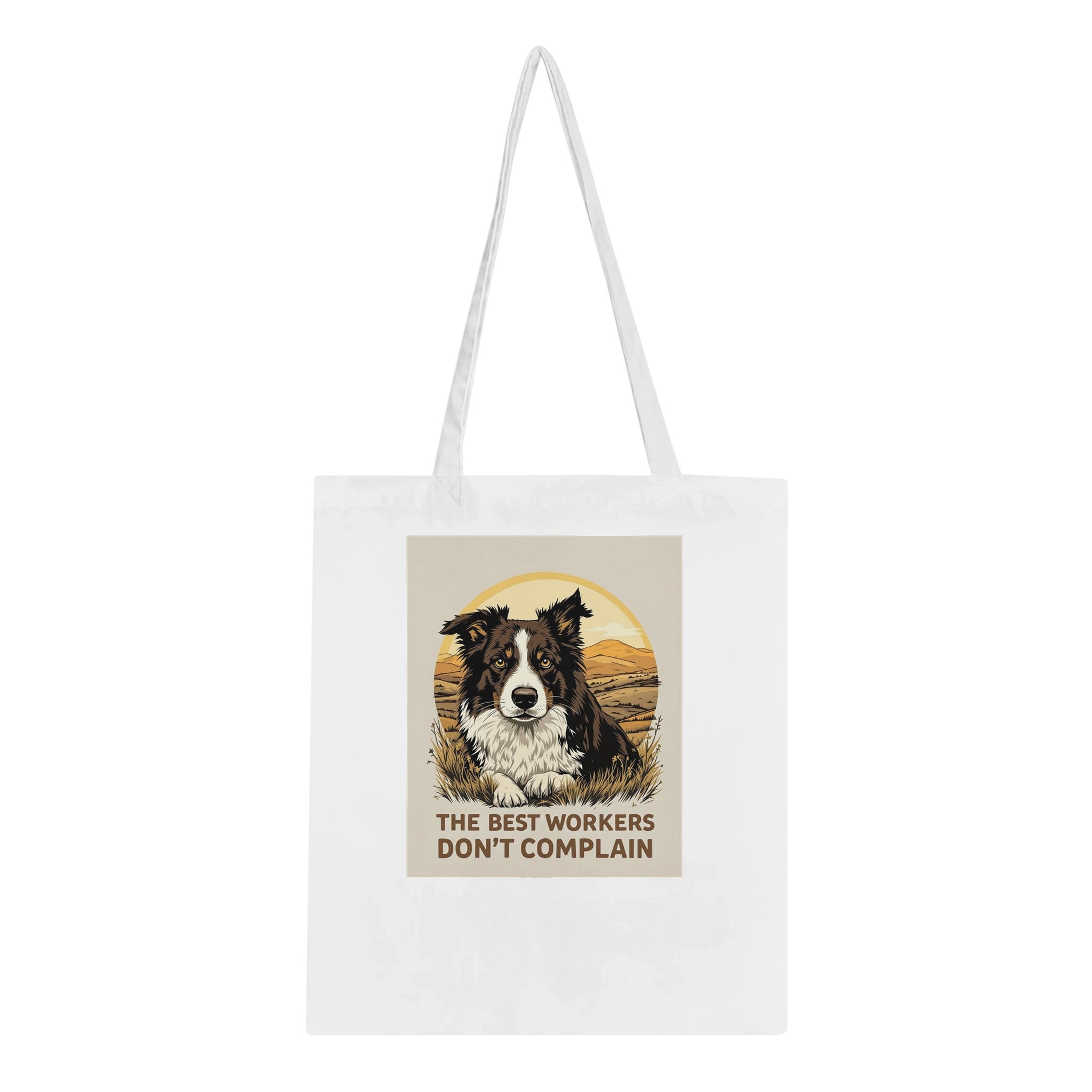 Border Collie Working Tote Bag Cotton Shopper UK — Tote Bag | Wild Thread Co