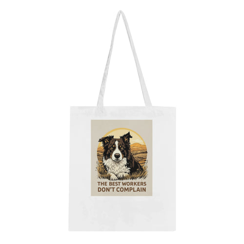Border Collie Working Tote Bag Cotton Shopper UK — Tote Bag | Wild Thread Co