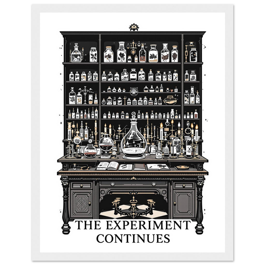 Dark Academia Victorian Laboratory Print Material — detail view | Wild Thread Co