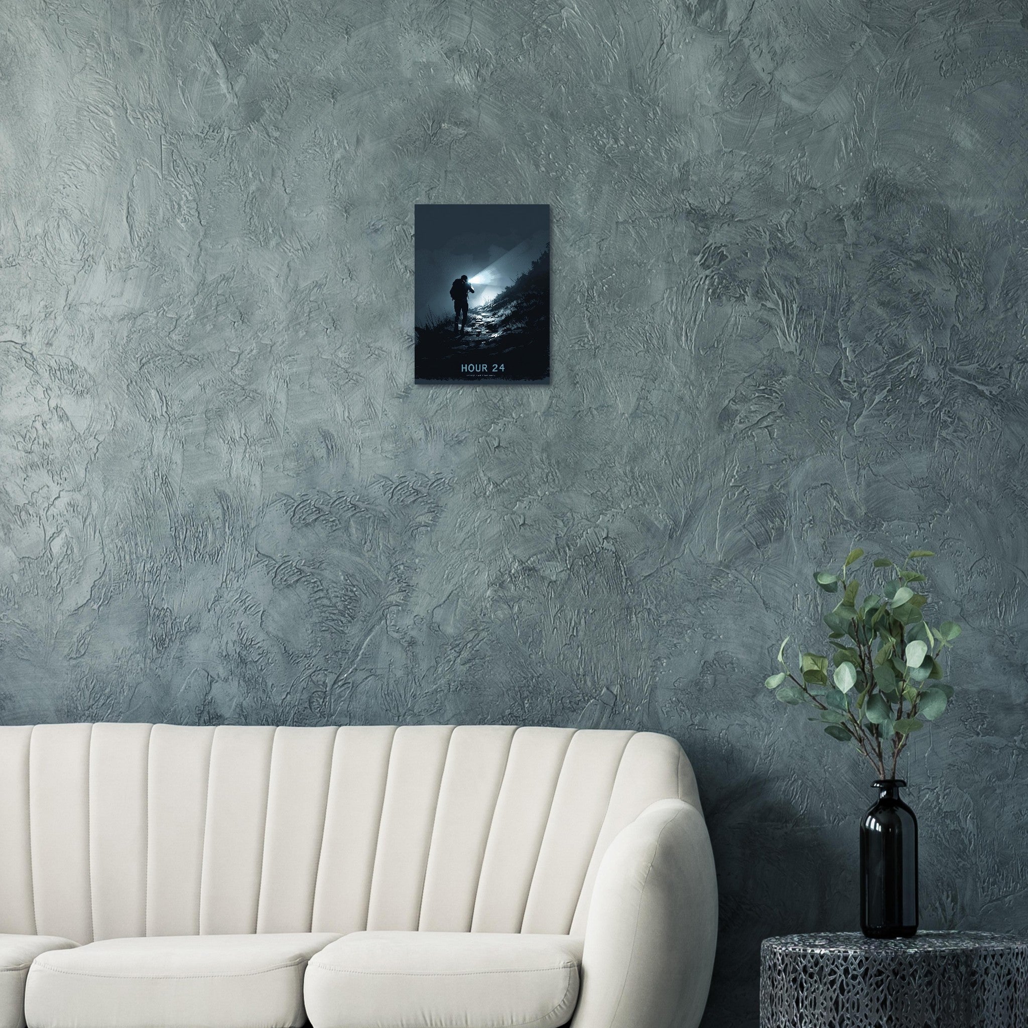 Ultramarathon Runner 3am Headtorch A1 Art Print Art Print — detail view | Wild Thread Co