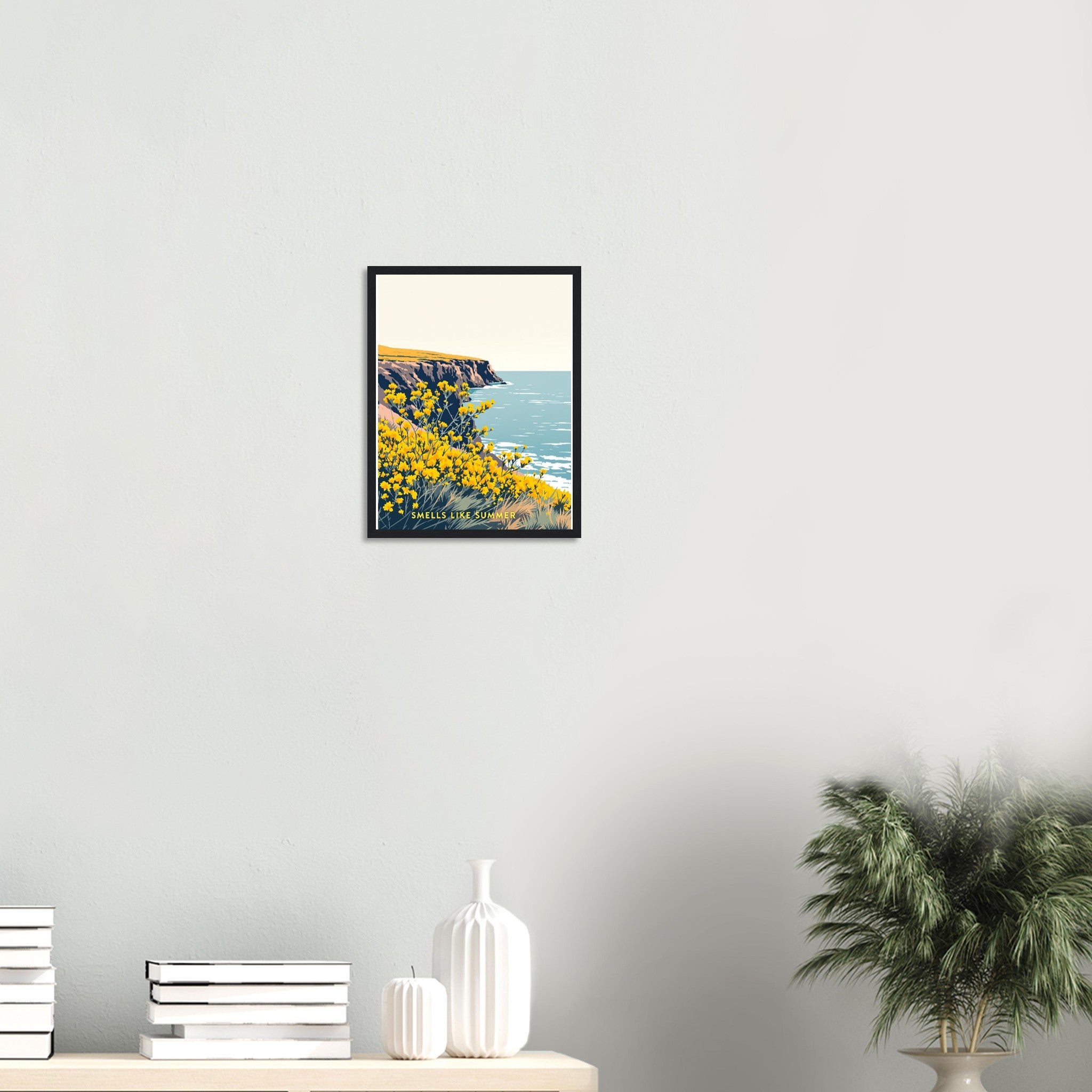 Gorse Coastal Moor Yellow Framed Print — Framed Art Print | Wild Thread Co