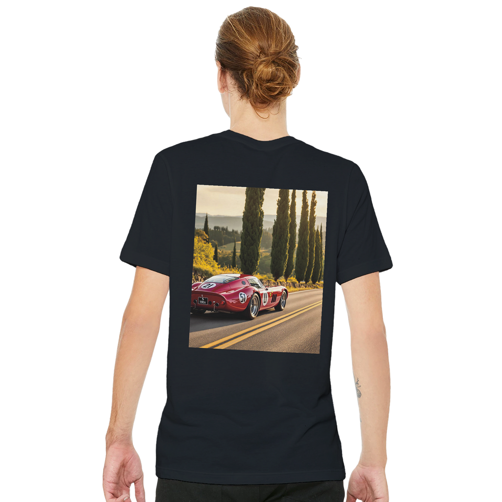 Ferrari 250 Gto Red UK Gift T-Shirt — detail view | Wild Thread Co