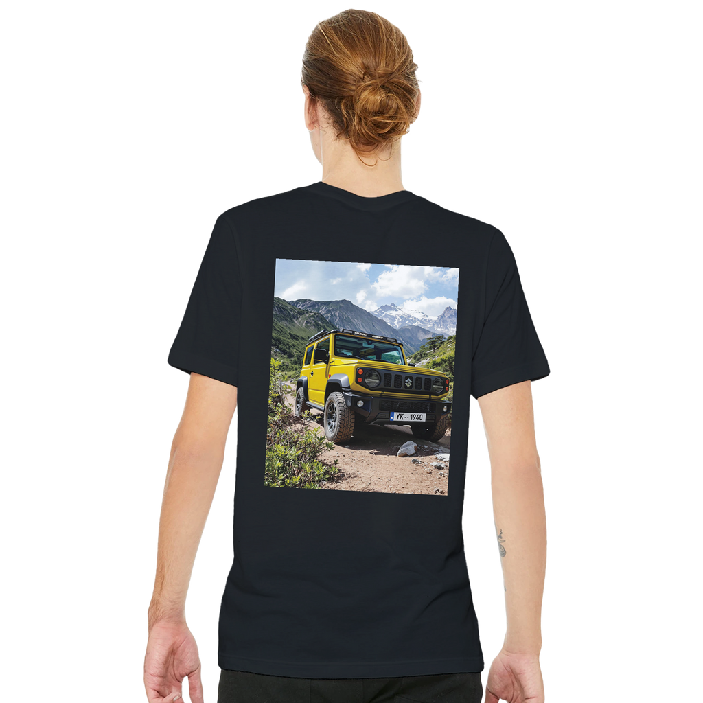 Suzuki Jimny Mountain T-Shirt — detail view | Wild Thread Co