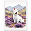 Westie Highland Framed Art Print — detail view | Wild Thread Co