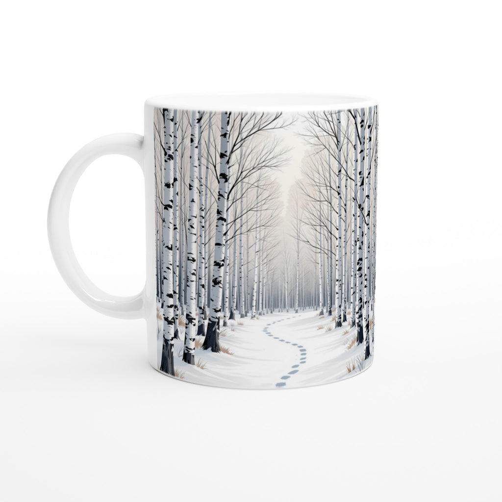Silver Birch Winter Light Woodland — Mug | Wild Thread Co UK
