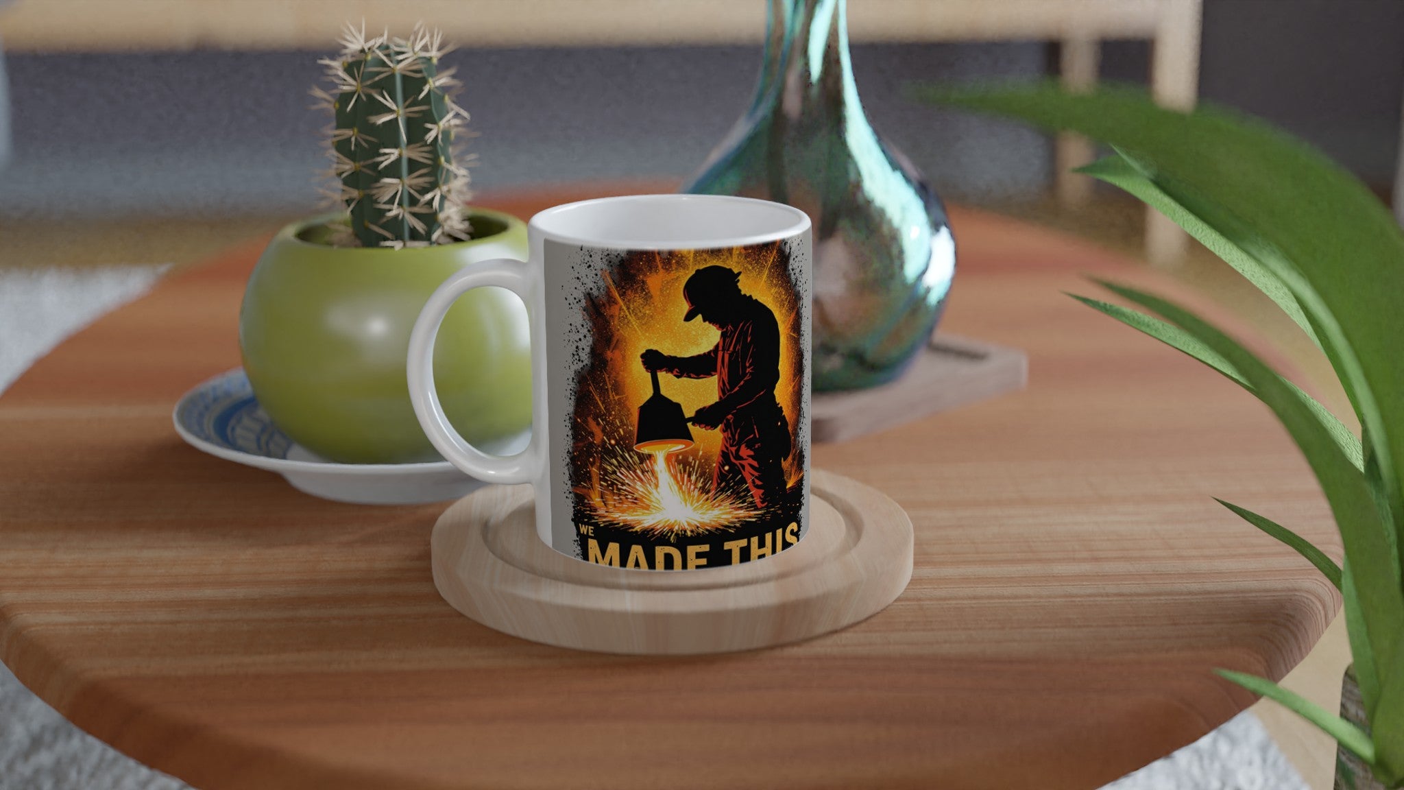 Steelworker Furnace Heritage — Mug detail view | Wild Thread Co