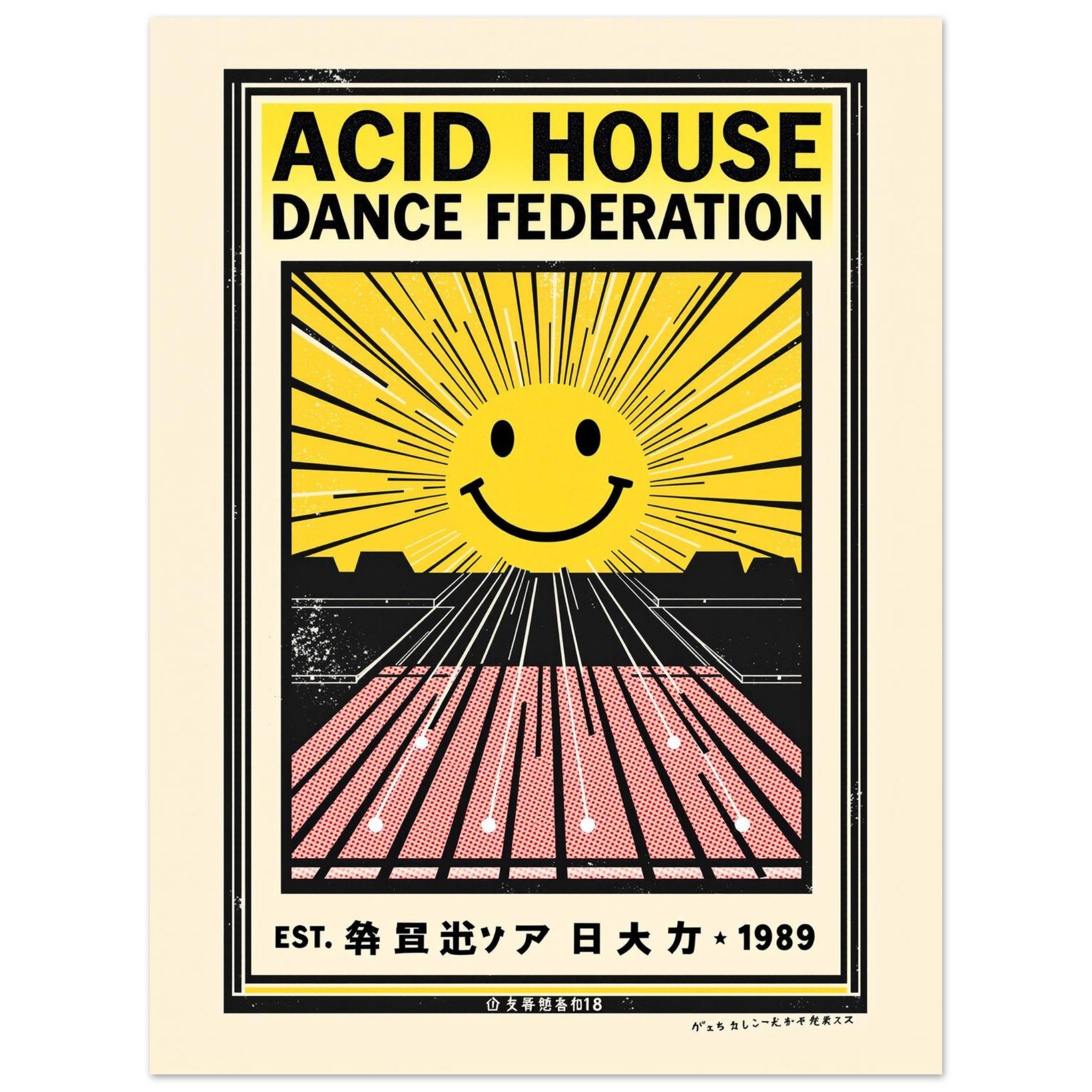 Acid House Vintage Travel Poster — Art Print | Wild Thread Co