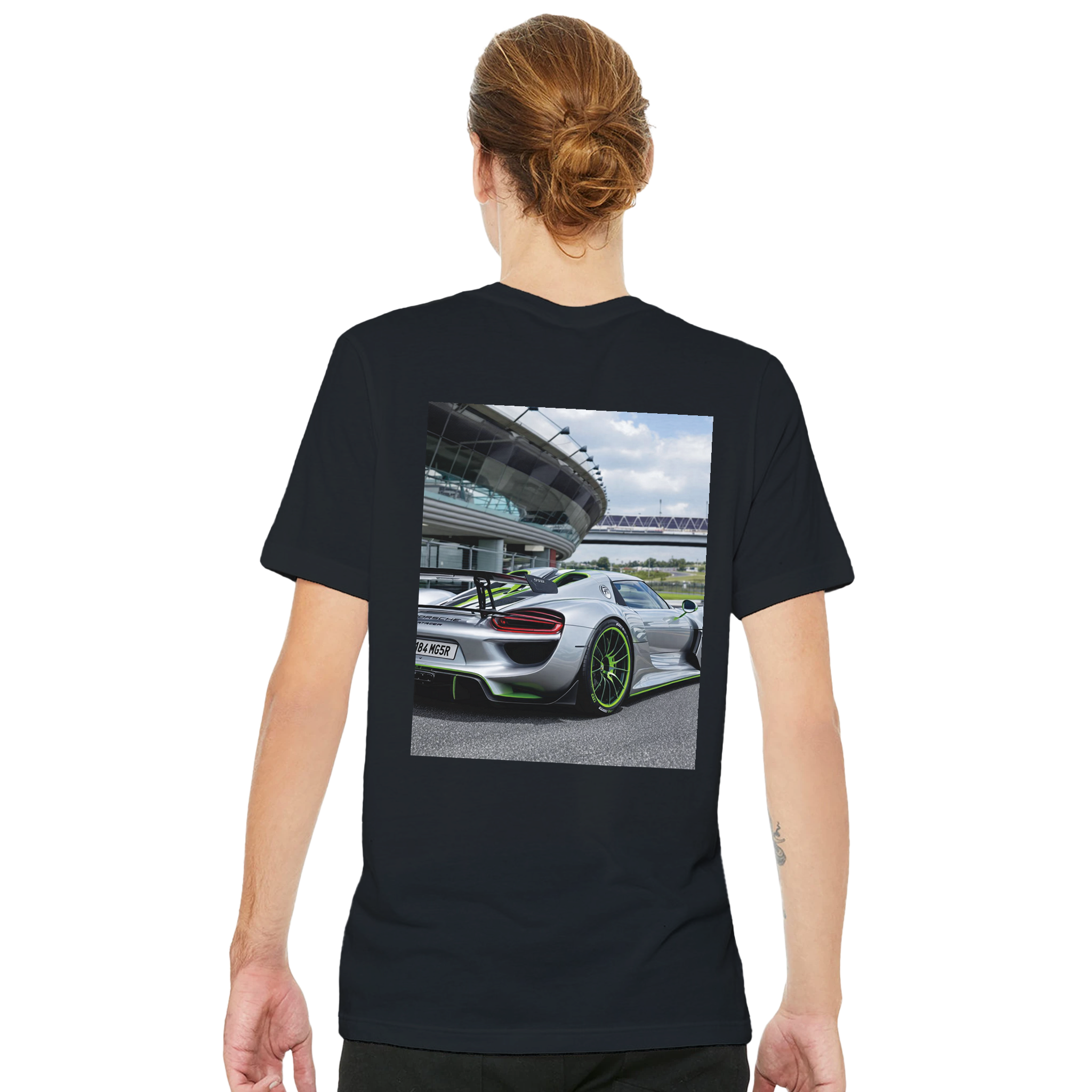 Porsche 918 Spyder T-Shirt — detail view | Wild Thread Co