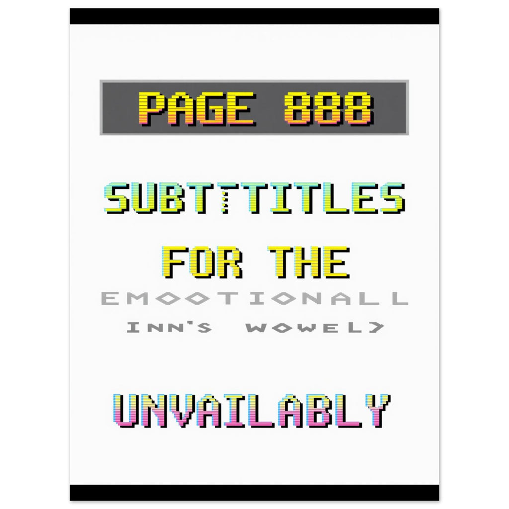 Ceefax Teletext A1 Art Print Poster Wall Art UK — Art Print | Wild Thread Co