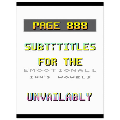 Ceefax Teletext A1 Art Print Poster Wall Art UK — Art Print | Wild Thread Co