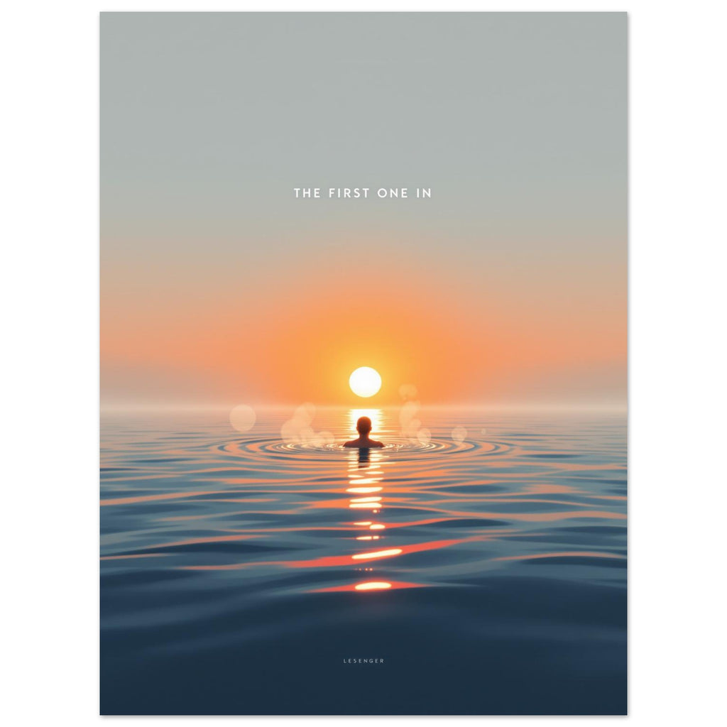Dawn Swimmer Art Print Art Print — detail view | Wild Thread Co