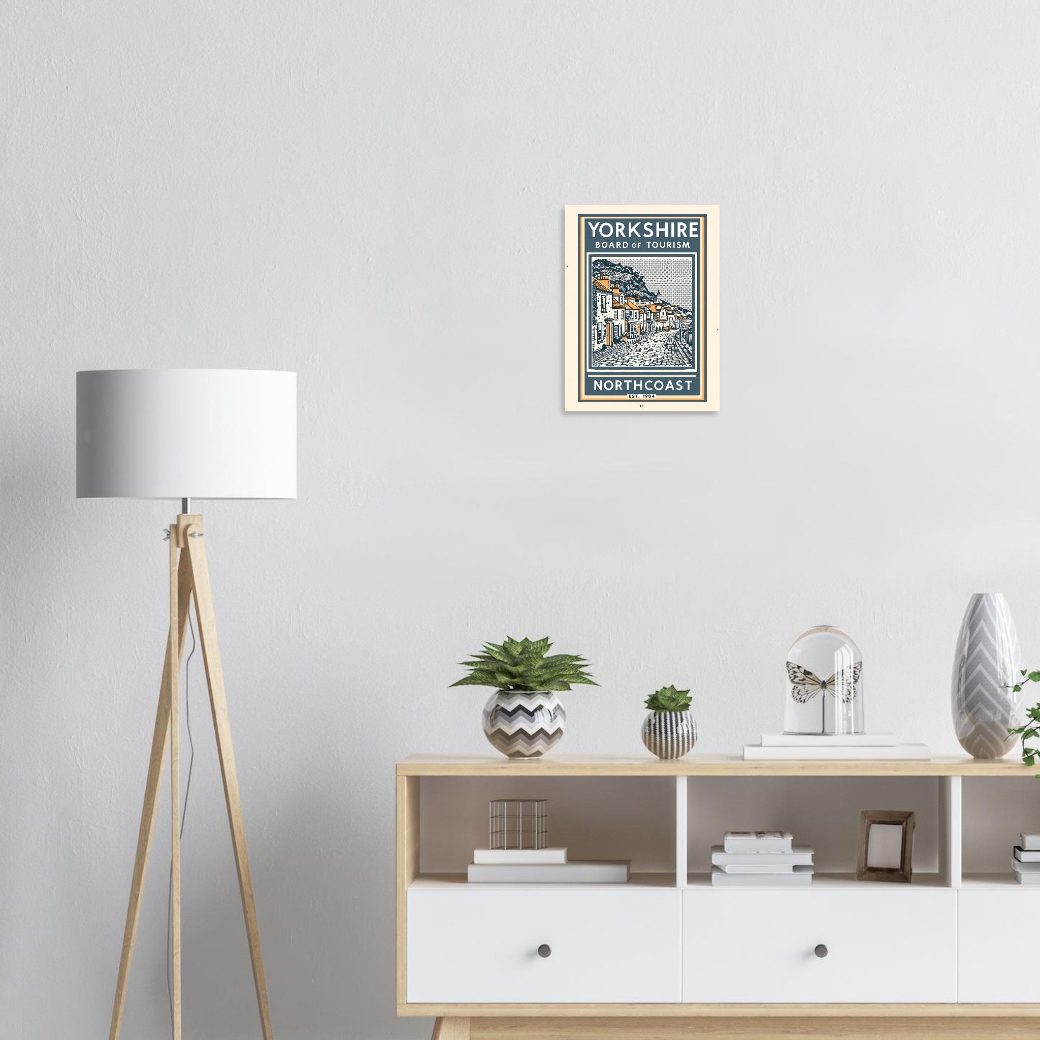 Yorkshire Coast Vintage Travel Poster — Art Print | Wild Thread Co UK