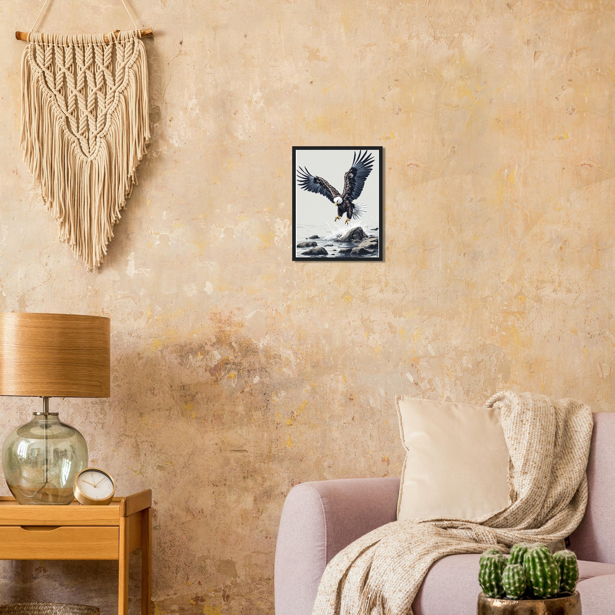 White-tailed Eagle Scotland Return Framed Art Print — detail view | Wild Thread Co