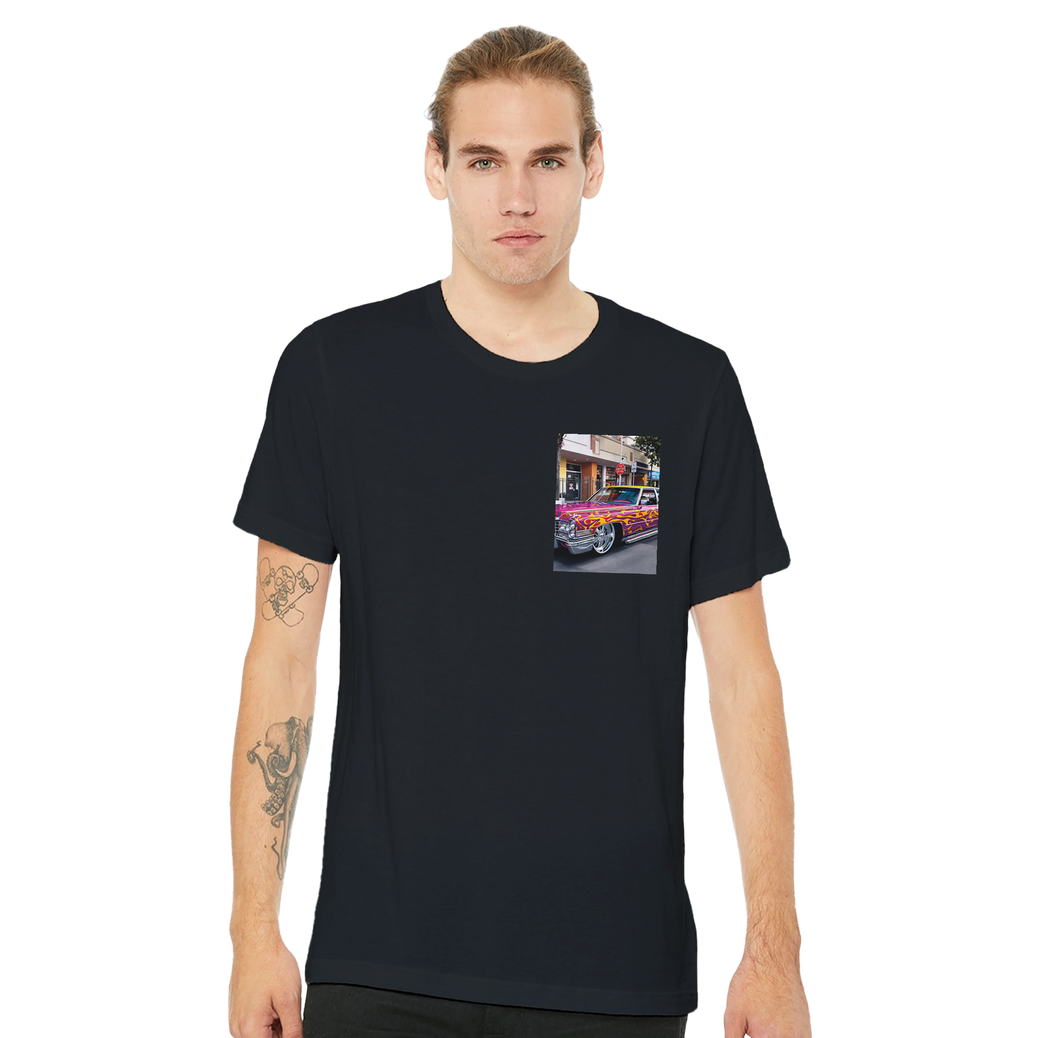 Cadillac Lowrider T-Shirt — detail view | Wild Thread Co