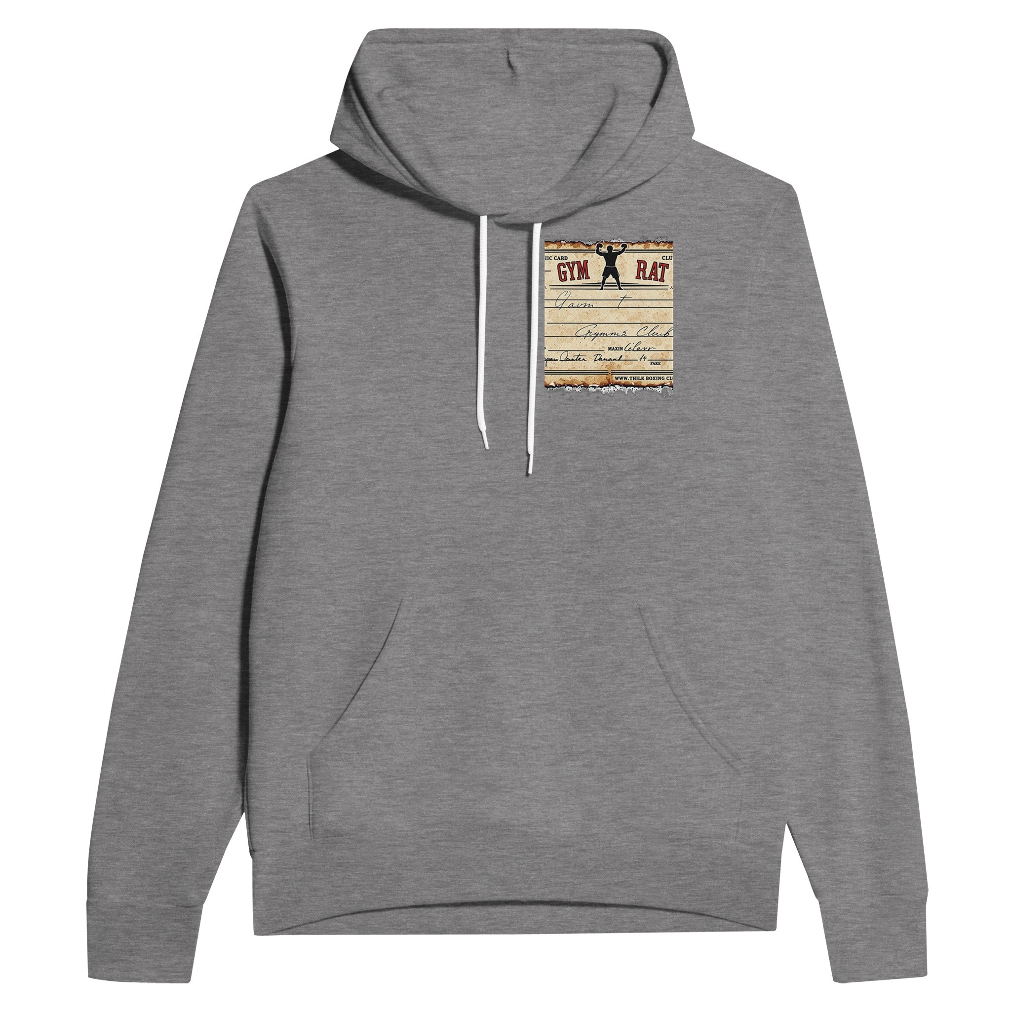 Retro Boxing Underground Hoodie — detail view | Wild Thread Co