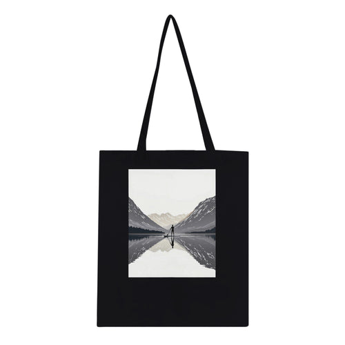 Canal Paddleboard Loch Reflection Dawn Tote Bag Cotton Shopper UK - Wild Thread Co