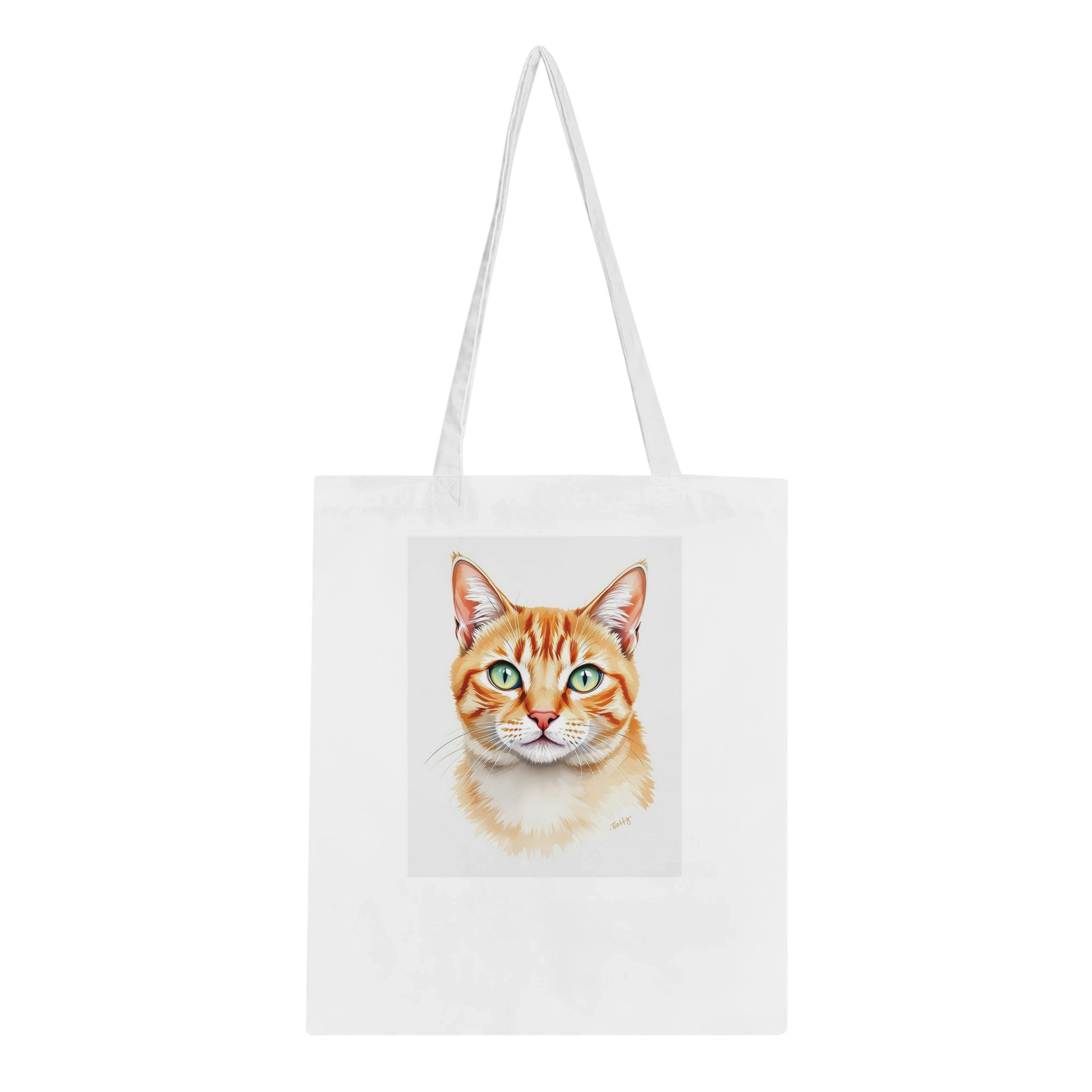 Ginger Tabby Portrait Tote Bag Cotton Shopper UK — Tote Bag | Wild Thread Co UK