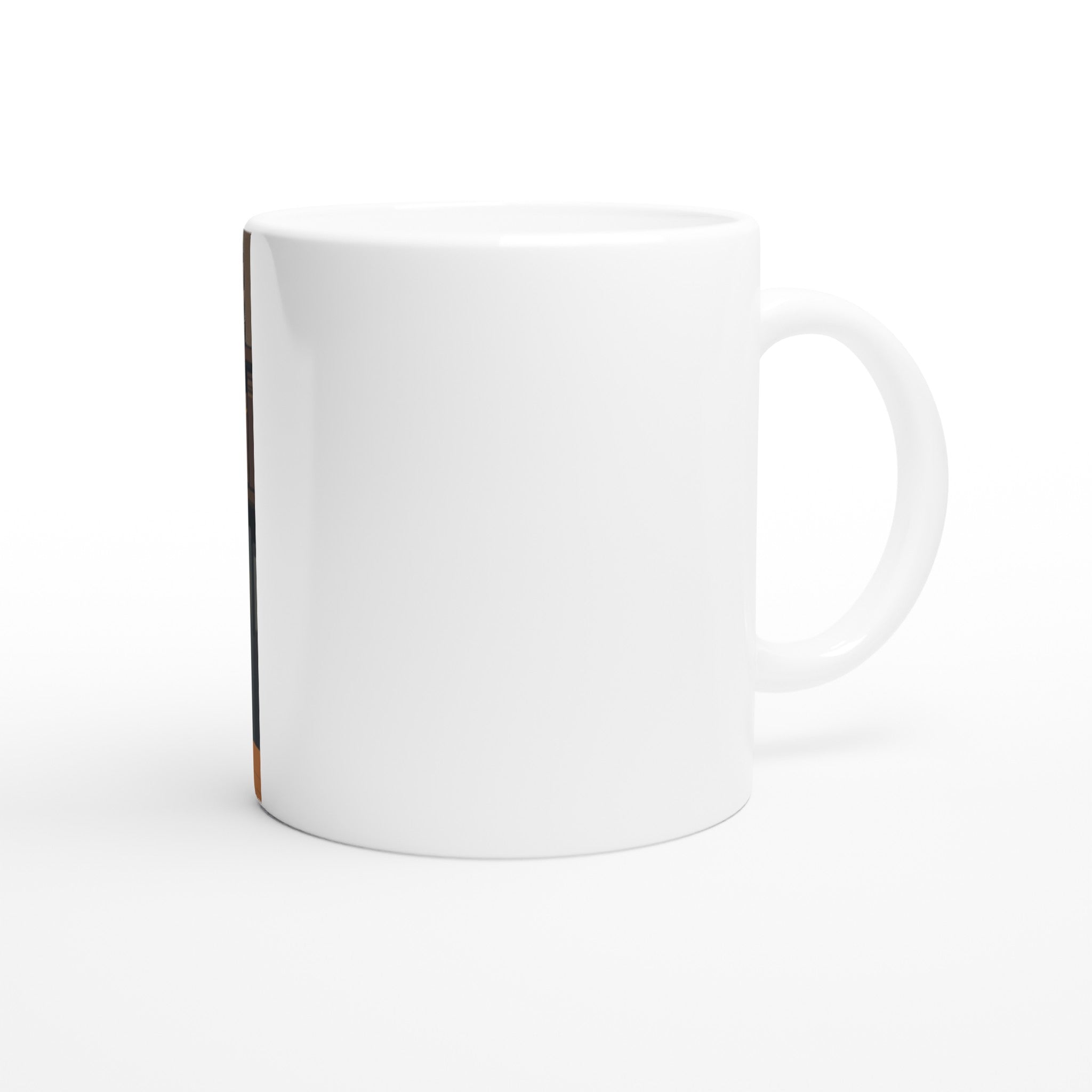 Cat Reading Book Coffee Tea Ceramic 11oz Mug — detail view | Wild Thread Co